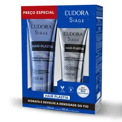 KIT EUDORA SIAGE HAIR PLASTIA SHAMPOO 250ML + CONDICIONADOR 125ML