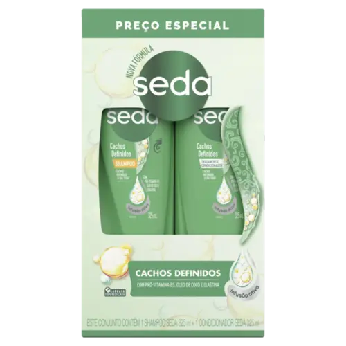 KIT SEDA SHAMPOO E COND 325ML CACHOS DEFINIDOS