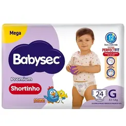 FRALDA BABY SEC  SHORTINHO PREMIUM G C/24