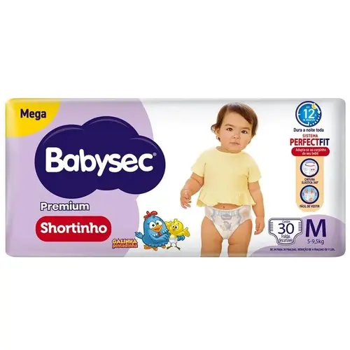 FRALDA BABY SEC  SHORTINHO PREMIUM M C/30