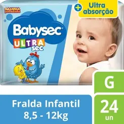 FRALDA GALINHA PINTADINHA *JUMBO TM G C/24 UND FRALDA BABY SEC   JUMBO TM G C/24 UND
