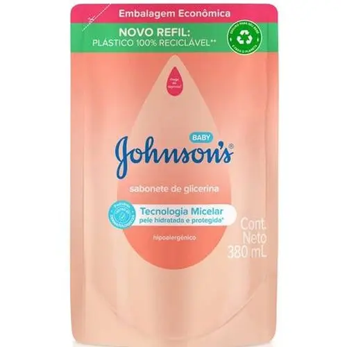 SABONETE JOHNSON´S BABY REFIL GLICERINA 380 ML