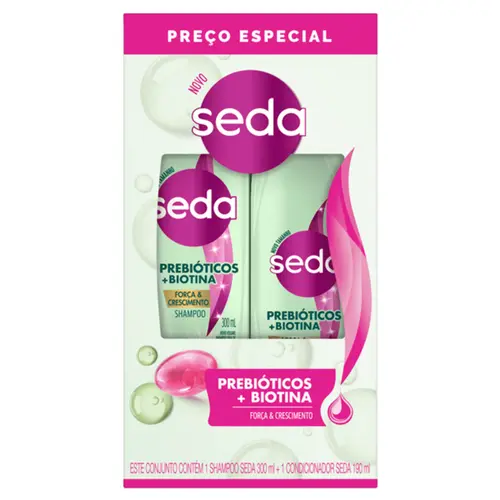 KIT SEDA SH+COND 300ML PREBIO+BIOT