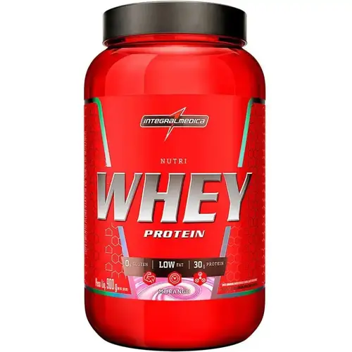 NUTRI WHEY PROTEIN PROTEIN MORANGO 907G